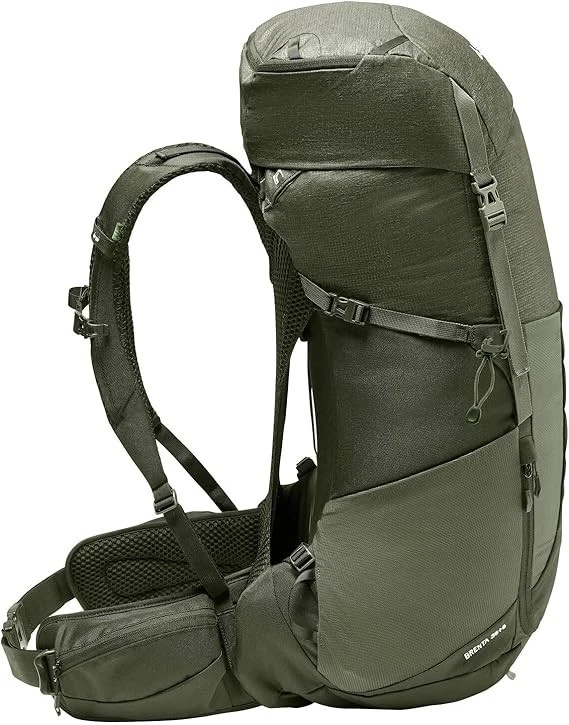 VAUDE Brenta 36 + 6 Backpack Wanderrucksack Rucksack Regenhülle Khaki dunkelgrün - Bild 4 von 4