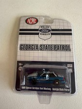 ACME Greenlight 1989 Special Services FORD MUSTANG Georgia State Patrol 1:64 K60
