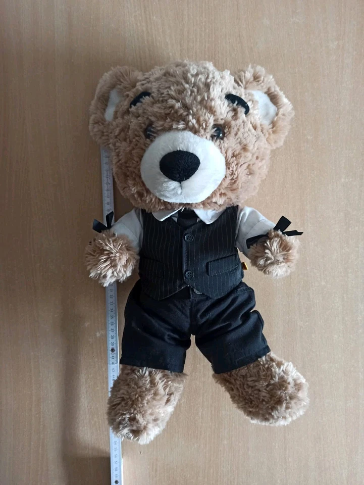 Build A Bear Teddy Bär Stofftier Creme stehend ca 48cm / Braun Workshop Plüsch - Bild 3 von 4