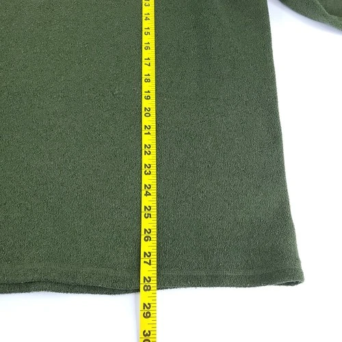 The North Face Fleece Pullover Men XL Green Forest Green Quarter Zip Sweater image 10