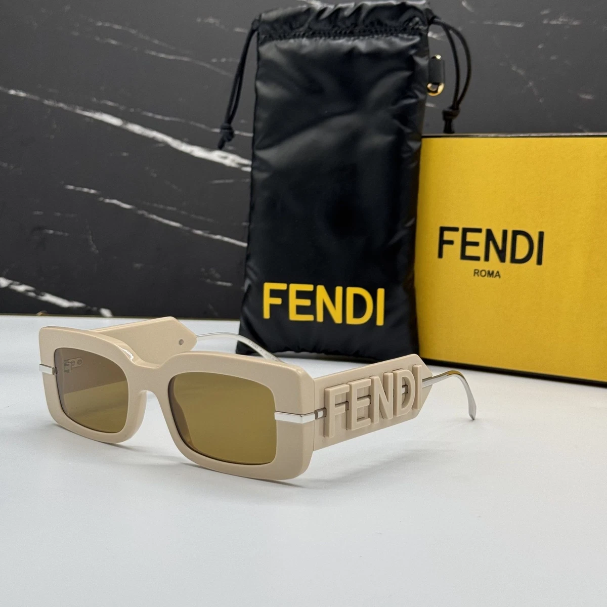 Fendi Beige Sunglasses for Women for sale | eBay display picture 1
