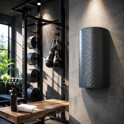 Boxing Wall Strike Bag Adjustable Fitness Gear PU Leather for Home, Gym, Adults