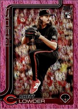2025 Topps Pink Holo Foil 205 Rhett Lowder Cincinnati Reds RC SP