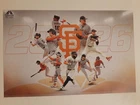 SAN FRANCISCO SF GIANTS 2026 SCHEDULE POSTER