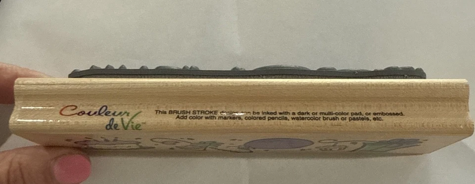 Birthday Themed Rubber Stamp By Stampendous Elegant Design ~ vintage - Image 4 of 4