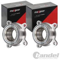 2X Maxgear RADLAGER-SATZ Vorne Passend FÜR Fiat Fullback Mitsubishi L200