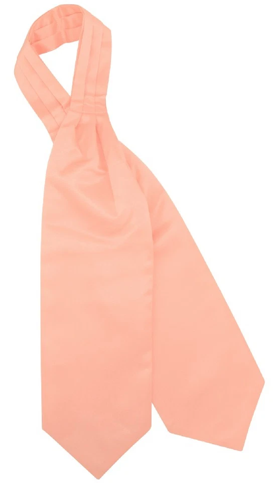 Мужской галстук Vesuvio Napoli ASCOT однотонный персиковый цвет галстук - Изображение 2 из 2