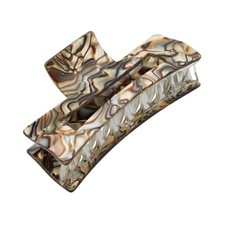 Large Cutout Rectangle Claw Clip - Handmade French Hair Clip for Thick Hair, Str