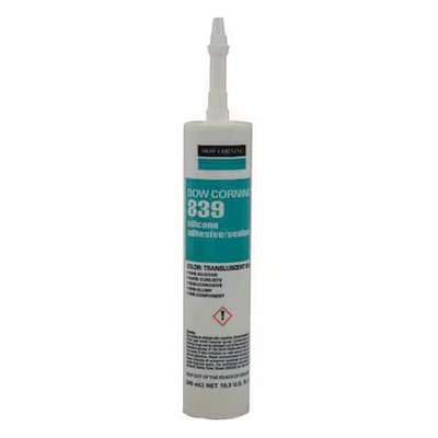 Dowsil 3138496 Silicone Adhesive Sealant, 10 Oz, Cartridge, White, Silicone