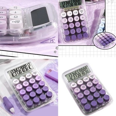 Calculator 10 Digit Gradient Color Mechanical Keyboard Desktop Calculator