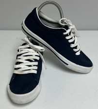 Polo Ralph Lauren Navy Blue Canvas Boys  Shoes Size 5.5