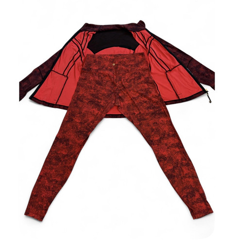 Lululemon Lunar New Year Set Define Jacket & Align Leggings Oasis Red Gold Sz 12