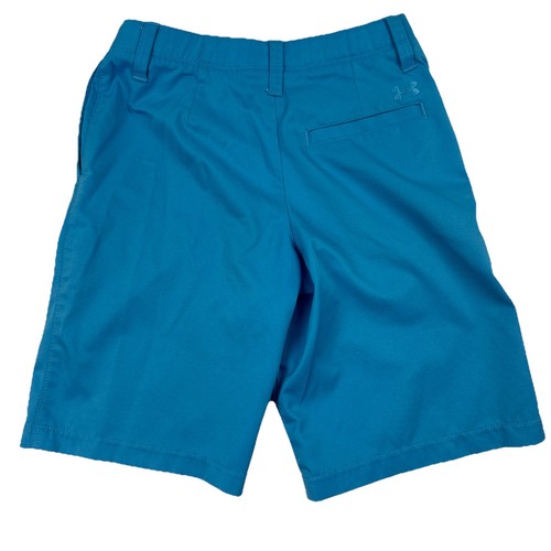 Under Armour HeatGear Golf Shorts Boys Youth 10 Blue Loose Fit - Picture 4 of 6