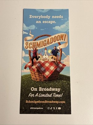 SCHMIGADOON Broadway Musical FLIER Ad! ALEX BRIGHTMAN Sara Chase MAX CLAYTON +!