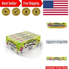 Delicious Rainbow Sour Straws (2oz Each) - Perfect On-the-Go Snack Pack