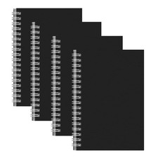 4 Pack Spiral Notebook for Work - 4" x 6" Softcover Notebooks College Ruled for