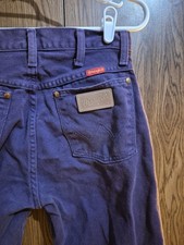 Vintage Purple Wrangler Jeans 14MWZMG - 11x32  30.5" actual  Made In USA