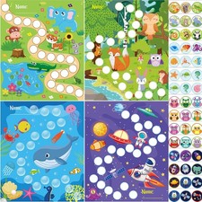 100 Pieces Sticker Charts for Kids Incentives Reward Chart for Kids Behavior in
