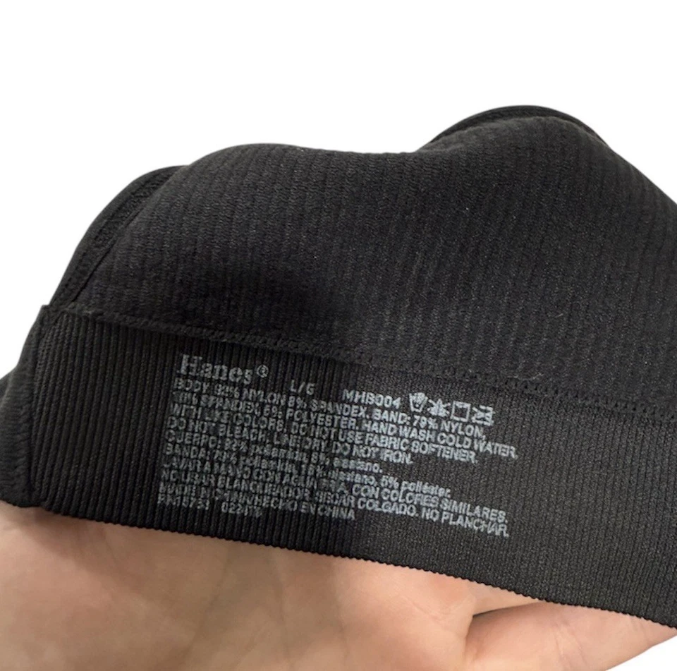 Sujetador contorno acanalado sin costuras Hanes Originals para mujer ligeramente forrado talla grande Foto 4 de 4