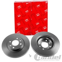 2X TRW Bremsscheiben 259Mm BelÜFtet Vorne Passend FÜR Dacia Logan Sandero Lada