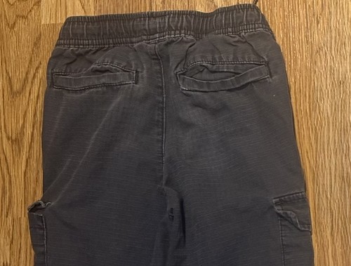 Old Navy Boy’s Gray Cargo Pants Cotton Drawstring Elastic Waist Size Small 6/7 - Picture 5 of 5
