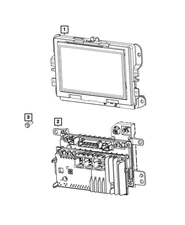 Genuine Mopar Multi Media Radio 68581660AH