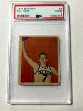 1948 Bowman Basketball  # 8   MEL RIEBE    (CELTICS)   PSA  Good 2