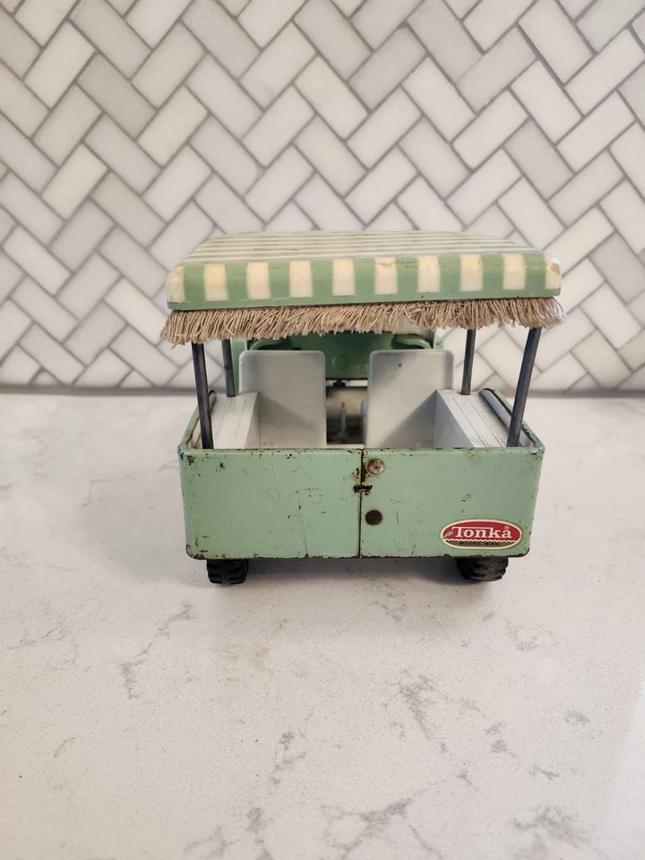 Camión Tonka 1963 vintage raro jeeps Jeep Surrey con cubierta solar Foto 4 de 4