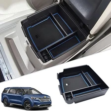 Center Armrest Storage Box Tray Organizer For 2022-2025 KIA Carnival Accessory