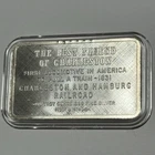 Best Friend Locomotive Charleston Train Bar 1 Troy Oz .999 Fine Silver Ingot 999