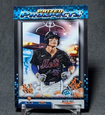 Mitch Voit Chrome Prized Prospects Rookie RC 2025 Bowman Draft Card #PP-10 Mets