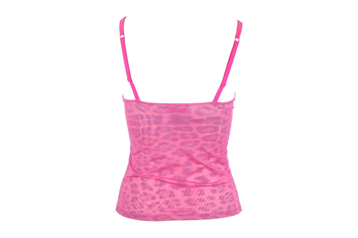 Roberto Cavalli Underwear Diamond Animal Shirt Leopard pink