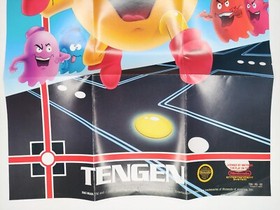 Pac-Man Tengen Nintendo NES Fold Out Poster TEN-PQ-US