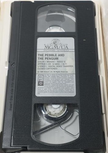 '95 THE PEBBLE AND THE PENQUIN:MGM VHS #M505247 1hr 14min. VG NOT TESTED Stereo - Picture 6 of 10