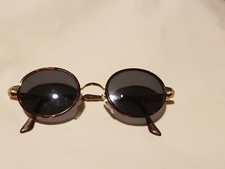 VTG 1990s BROOKS BROTHERS Madison Ave NYC Sunglasses Tortoise Gun Metal ITALY