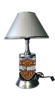 Harley Davidson Lamp Table Lamp with Shade Desk Light Room Decor
