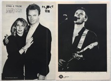 Sting & Trudie Styler Mick Jagger & Jerry Hall 1985 CLIPPING JAPAN ML 12D 3PAGE