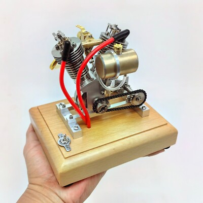 Hoglet V2 V-Twin 4-Takt Benzinmotor Modell mit Fußpedalanlasser - CNC-Präzision