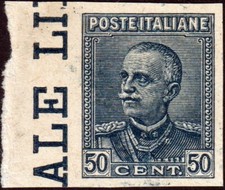 Regno - 1928 - 50 cent. "PROVA DI STAMPA" - nuovo - Cert. Cerutti