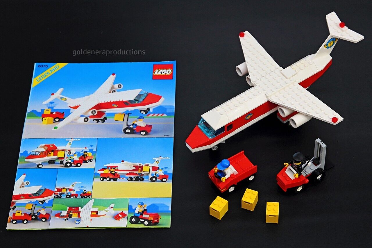 LEGO 6375 Trans Air Carrier 99% COMPLETE! Cargo Jet Airplane Lego Set