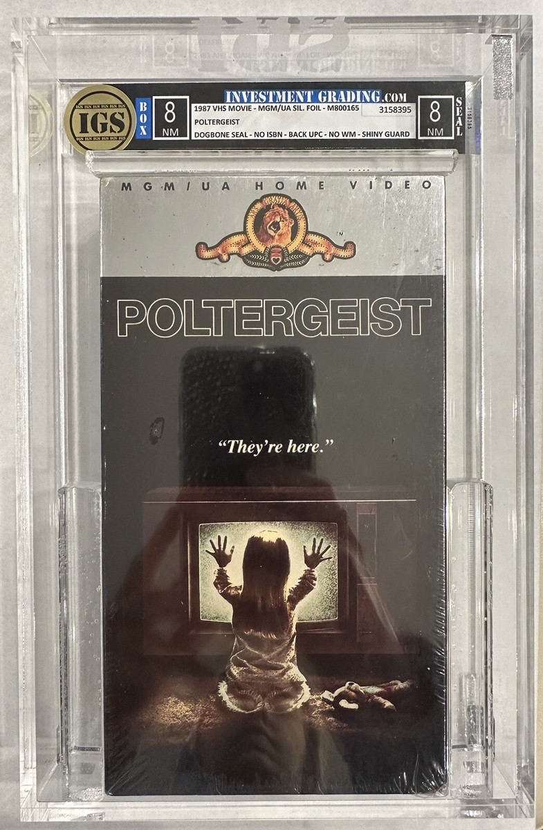 Poltergeist 1987 VHS IGS Graded 8/8 NM Classic HORROR MGM/UA Home