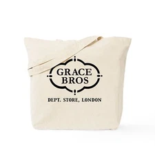 CafePress Grace Brothers Natural Canvas Tote Bag, Cloth Shopping Bag (590563215)