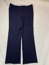 Ann Taylor LOFT Marisa Trouser Navy Blue Trouser Stretch Pants 4 Excellent
