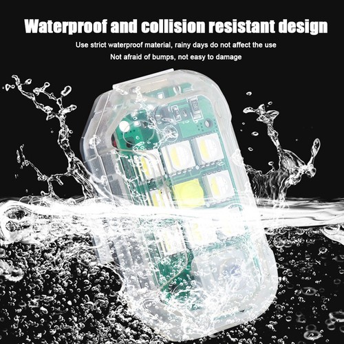 Luces Estroboscópicas LED Inalámbricas con Control Remoto 8 Colores Carga USB para Coche Moto - Imagen 15 de 22