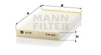 Mann-Filter CU 15 001 Filter, Innenraumluft FÜR Nissan