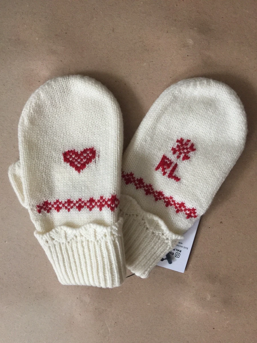 Ralph lauren baby mittens sales