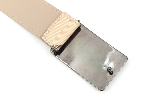 小物 Burberry Nova Check Belt Beige Burberry Belt Beige PVC Leather Used Fashion Nova Check Logo