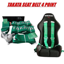 New Green Seat Belt Takata 4 Point Snap-on 3 Harness Camlock Racing Dhl Ship