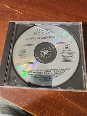 JIMMY DORSEY PLAYS HIS GREATEST HITS CD NO FRONTSIDE PAPERWORK