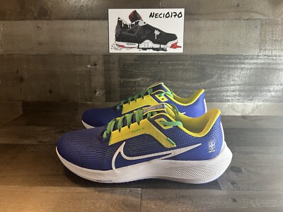Nike Air Zoom Pegasus 40 Brazil CBF Running Shoes FN0020-401 Size 11